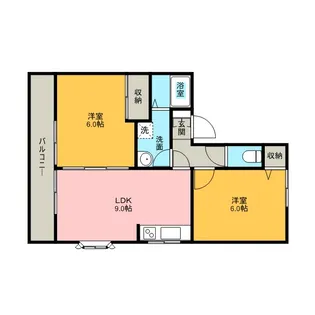 セジュール三橋 2【201号室】の間取り