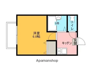 パレス参番館【102号室】の間取り