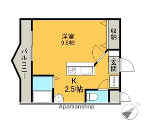 クレールコート【1階】の間取り