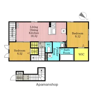 ディア ベルジュ【2階】の間取り