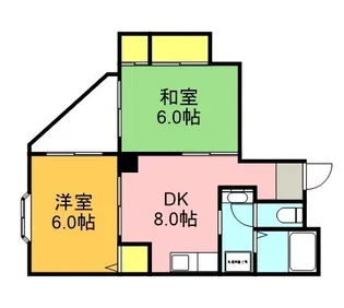 シティプラザ宮原【2階】の間取り