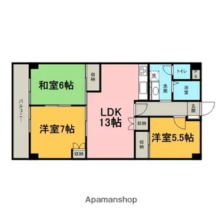 シャルマン5【5階】の間取り