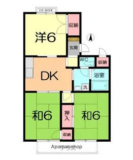 新井ハイツ【2階】の間取り