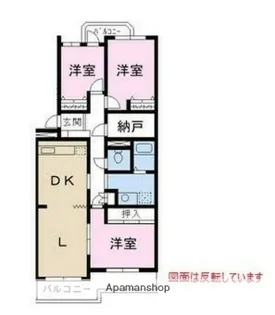 クリスタル吉野町【102号室】の間取り