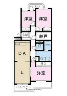 クリスタル吉野町【4階】の間取り