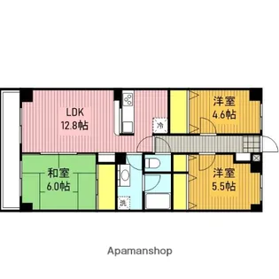 メイプルガーデン宮原【302号室】の間取り