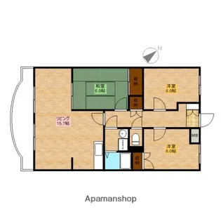 ボヌール21【3階】の間取り