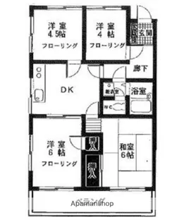 ウエルス日進ハウス【1階】の間取り
