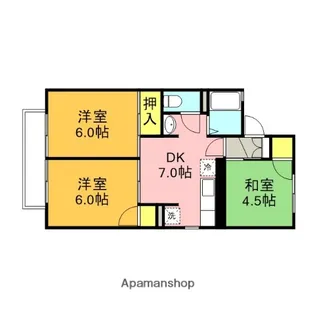フラワーヒル【1階】の間取り