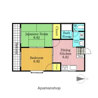 第三嶋村マンション【201号室】の間取り