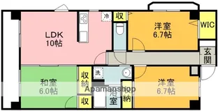 パークサイド末広【1階】の間取り