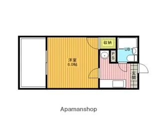 レジデンスカープ大宮【5階】の間取り