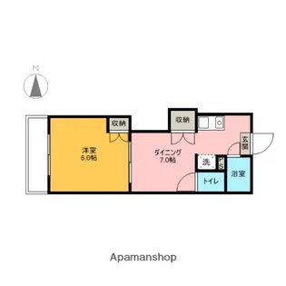 レジデンスカープ大宮【2階】の間取り