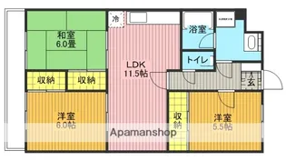 フローラル大宮【101号室】の間取り