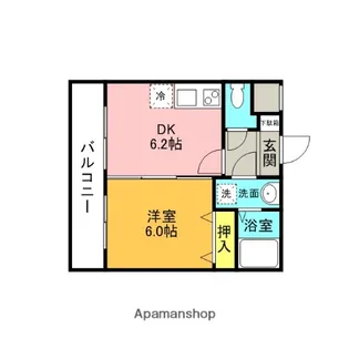 レジデンシャルイムス【3階】の間取り