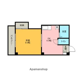 アーバンフラットⅡ【202号室】の間取り