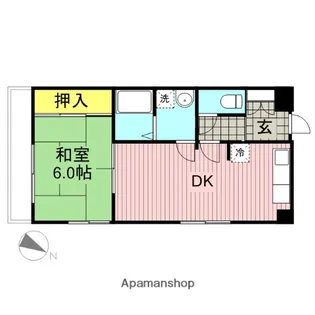 アビデンス佐知川【206号室】の間取り