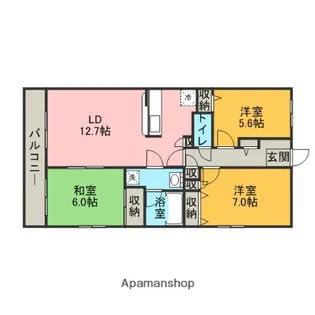 パティオ大宮【5階】の間取り