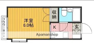 アメニティ指扇【204号室】の間取り