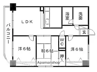 SGKマンションパピオール【1階】の間取り