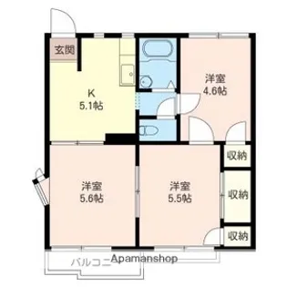 アーバンハイツタクマ【2階】の間取り