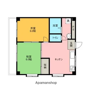 コーポホワイトストーン【203号室】の間取り