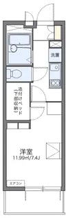 レオパレスKウッズⅡ【1階】の間取り