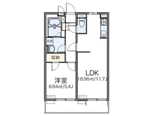 レオネクストタウンコートⅢ【2階】の間取り