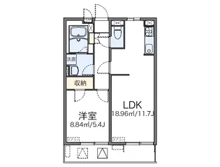 レオネクストタウンコートⅢ【2階】の間取り