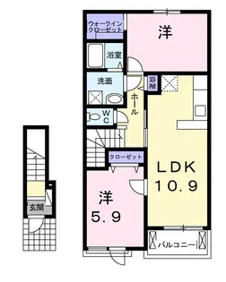 メゾン ドゥ メルチェ【2階】の間取り