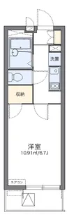 レオパレスラグレージュ【3階】の間取り