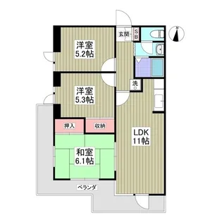 BULLアパートメント大宮【1階】の間取り