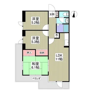 BULLアパートメント大宮【1階】の間取り