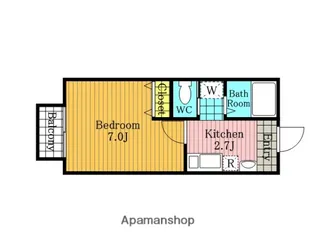 キャメル指扇Ⅱ【203号室】の間取り