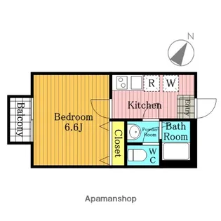 キャメル西大宮Ⅳ B棟【203号室】の間取り