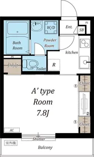 リブリ・MARS【1階】の間取り