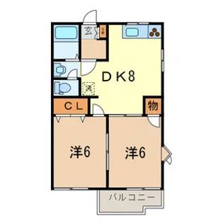 フレグランス田沼【201号室号室】の間取り