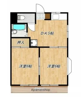 シャンポール溝口【1階】の間取り
