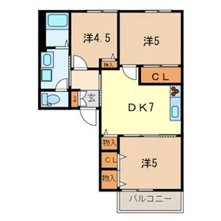 シャトルコーポ【102号室号室】の間取り