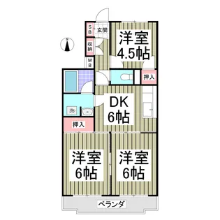 メゾン・セレステ指扇【2階】の間取り