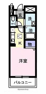 フィオリーレ【104号室】の間取り