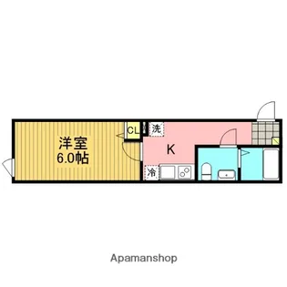 ノワール指扇【3階】の間取り