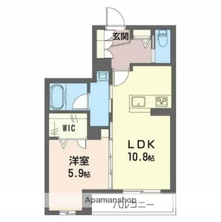 シャルマン レジデンス【1階】の間取り