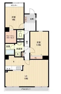 セレーノ大宮E棟【0109号室】の間取り