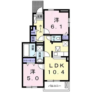 グレイス レジデンス【1階】の間取り