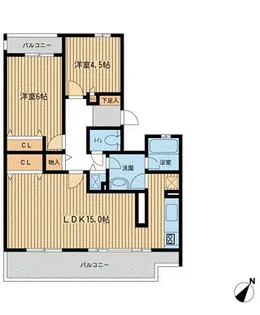 セレーノ大宮D棟【0101号室】の間取り