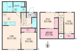 KAMULA 南【2階】の間取り