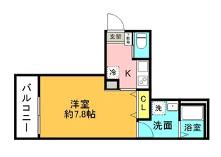ピュアライフ西大宮【1階】の間取り