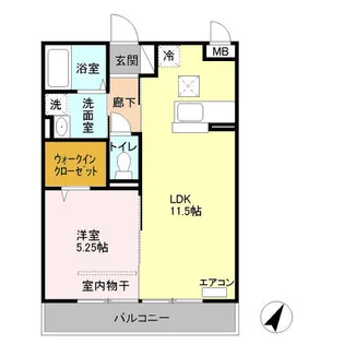 グレイス【1階】の間取り