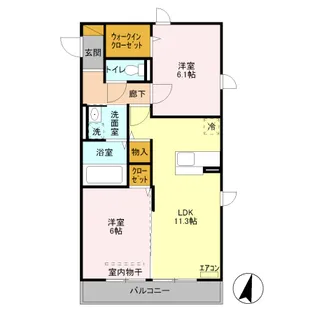ボヌール四季 Ⅰ【2階】の間取り